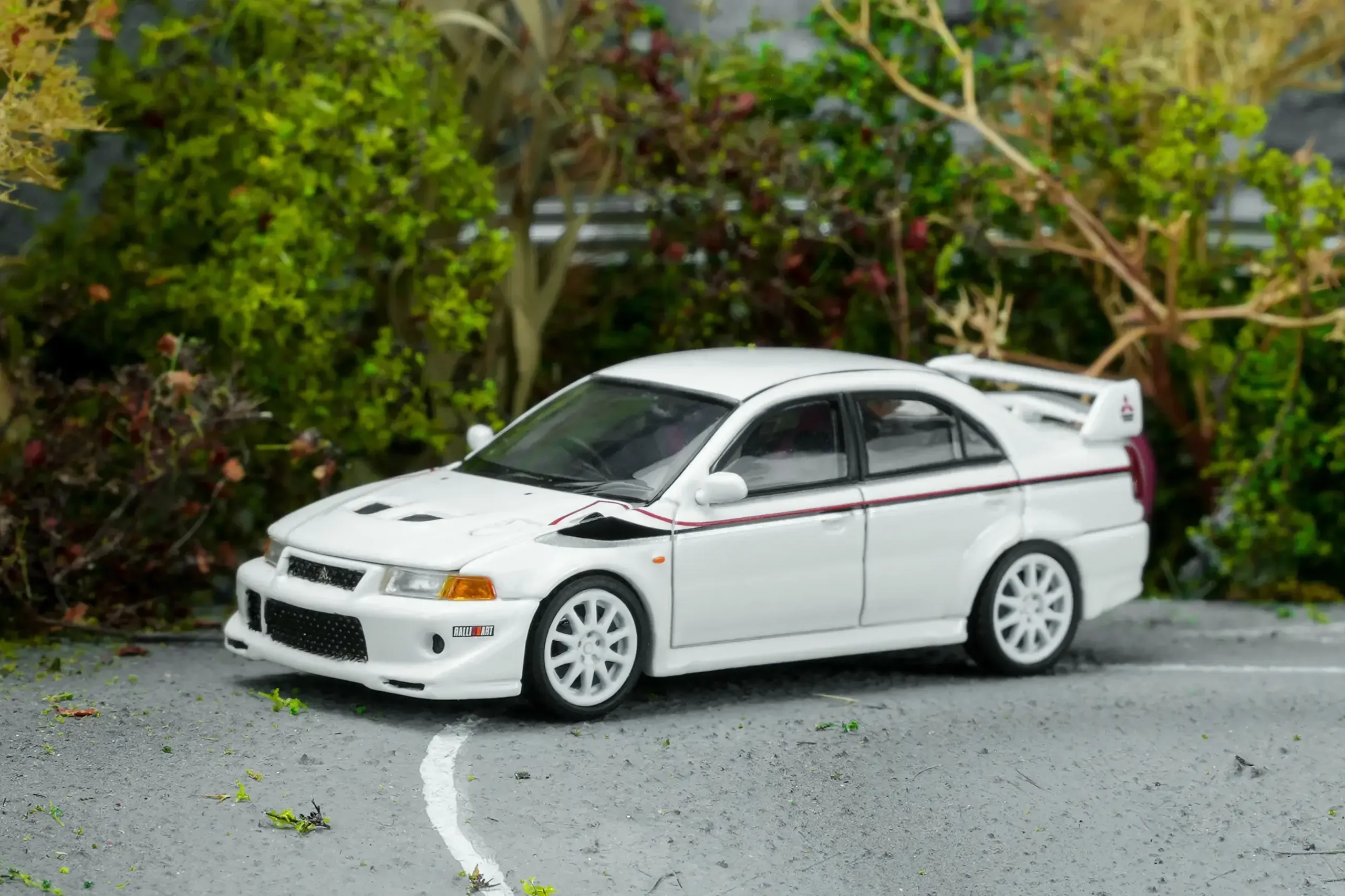 Mitsubishi Lancer Evolution VI GSR T.M.E Scotia White