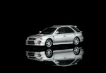 SUBARU Impreza Wagon WRX STi Ver VI Arctic Silver Metalic 1:64 MOTORHELIX