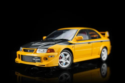 Mitsubishi Lancer Evolution VI GSR T.M.E Yellow W/ CF Bonnet MOTORHELIX
