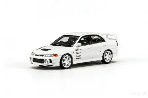 Mitsubishi Lancer Evolution IV GSR Kansai Livery White MOTORHELIX