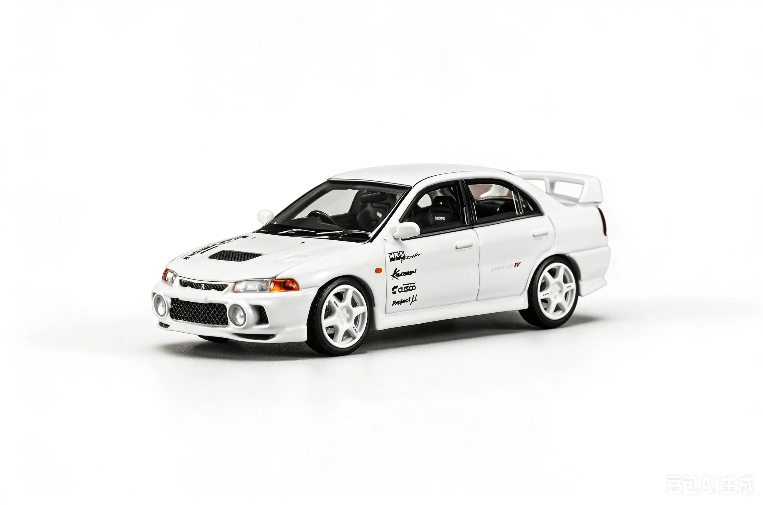 Mitsubishi Lancer Evolution IV GSR Kansai Livery White Mitsubishi Lancer Evolution IV GSR Kansai Livery White MOTORHELIX